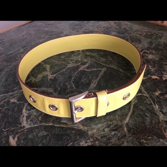 PRADA lime leather belt, Size 78/28, Excellent - Picture 14 of 14